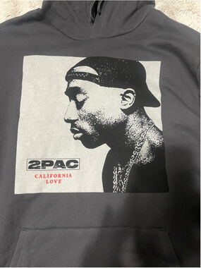 Men's Unbranded Gray 2Pac California Love Hoodie L